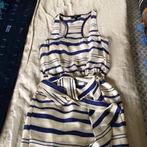 Aqua striped dress